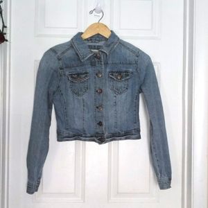 Mossimo Supply Co Crop Denim Jacket Size S